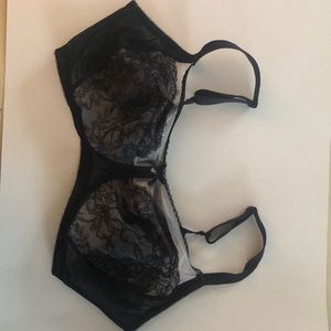 Wacoal Black Lace & Sheer New 40DD 40 E Support Bra